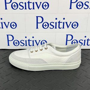 Buscemi Womens Cali White Leather Low top Sneakers US 7 SAMPLE